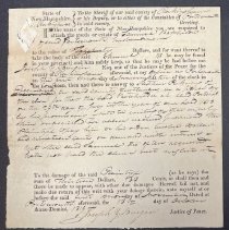 Stephen Perkins and Samuel Batcheldor Writ of Attachment